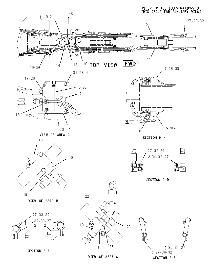 Трубопроводы вспомогательной гидравлики 1911479 CAT