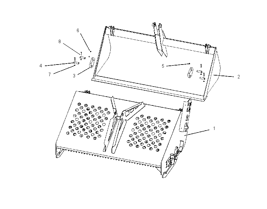 FRAME GP-LANDSCAPE RAKE 1595348 CAT
