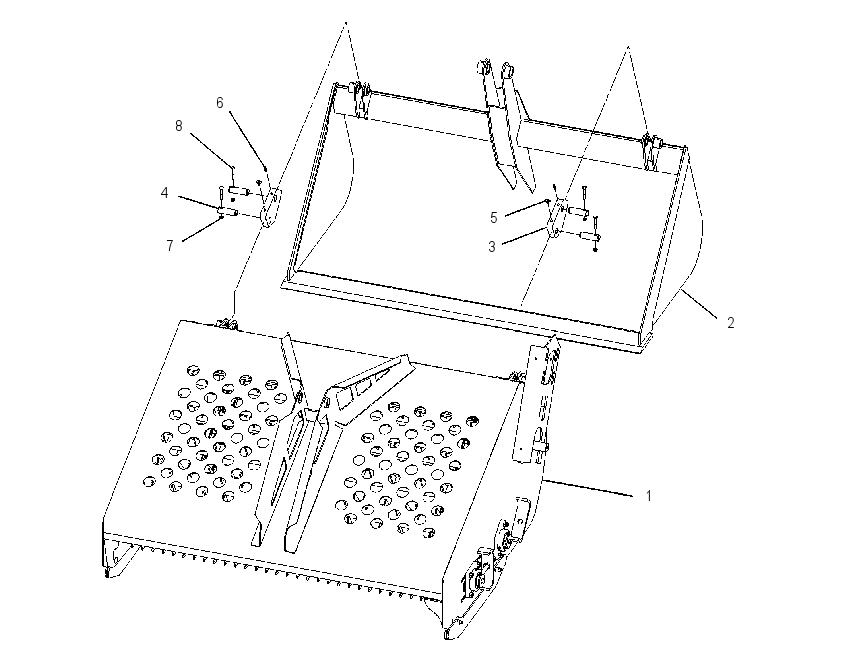 FRAME GP-LANDSCAPE RAKE 1595386 CAT