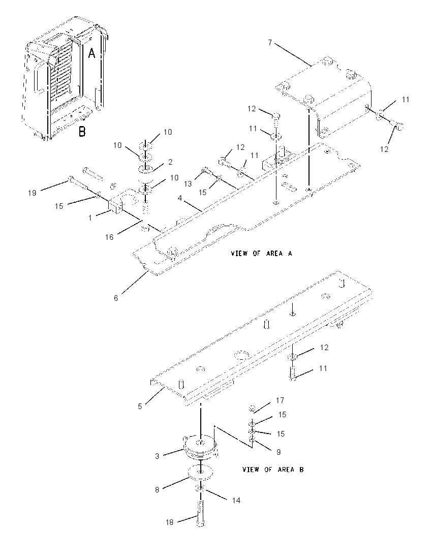MOUNTING GP-RAD & OIL COOLER 1764146 CAT