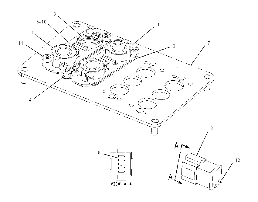 PLATE GP-PILOT VALVE 1759436 CAT