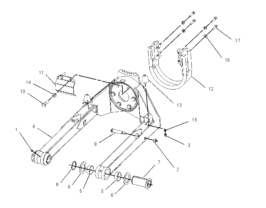 YOKE GP-HARVESTER HEAD 1558783 CAT