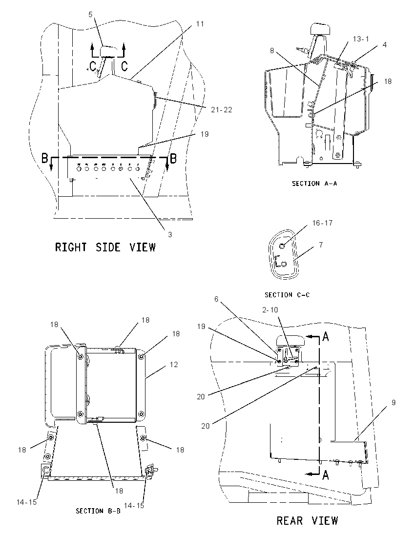 SUPPORT GP-HYDRAULIC CONTROL 1855311 CAT
