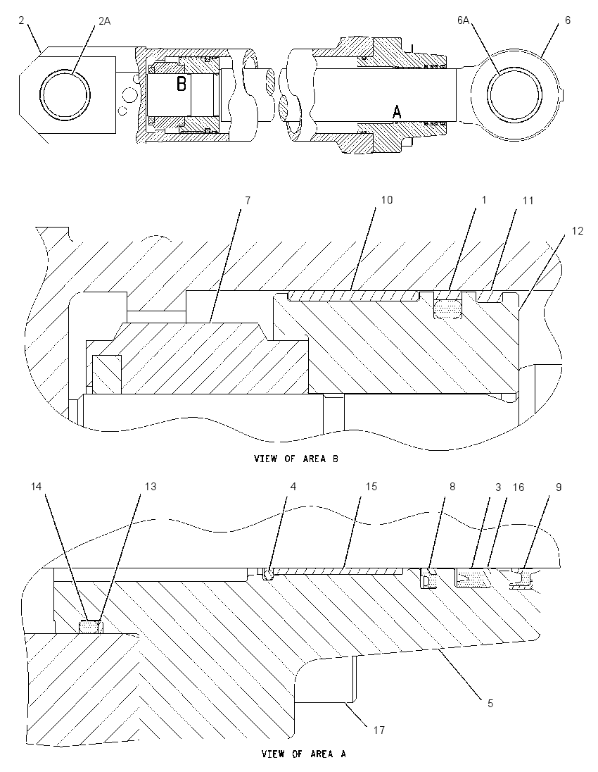 Цилиндр ковша 1915554 CAT