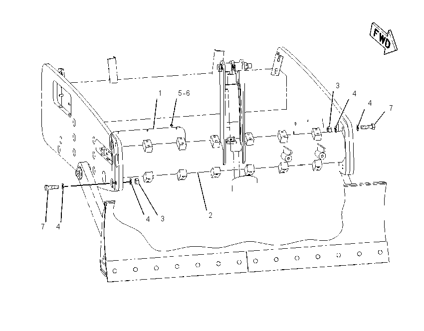 BUMPER GP 1954494 CAT