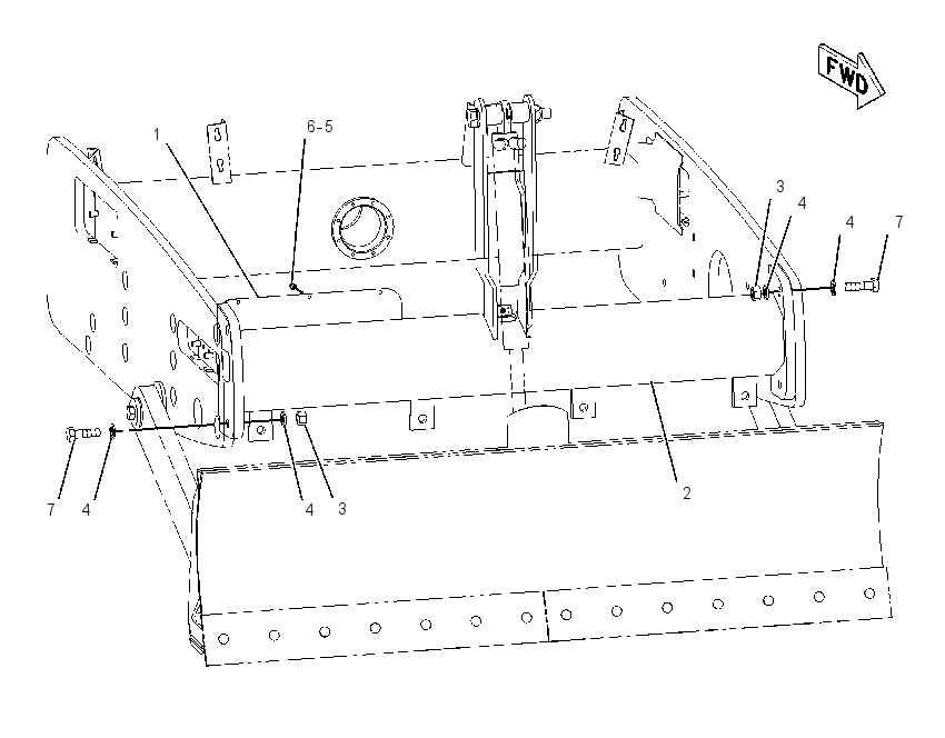 BUMPER GP 1537113 CAT