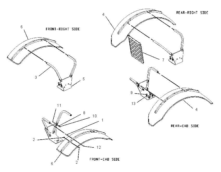 FENDER & MOUNTING GP 1912795 CAT