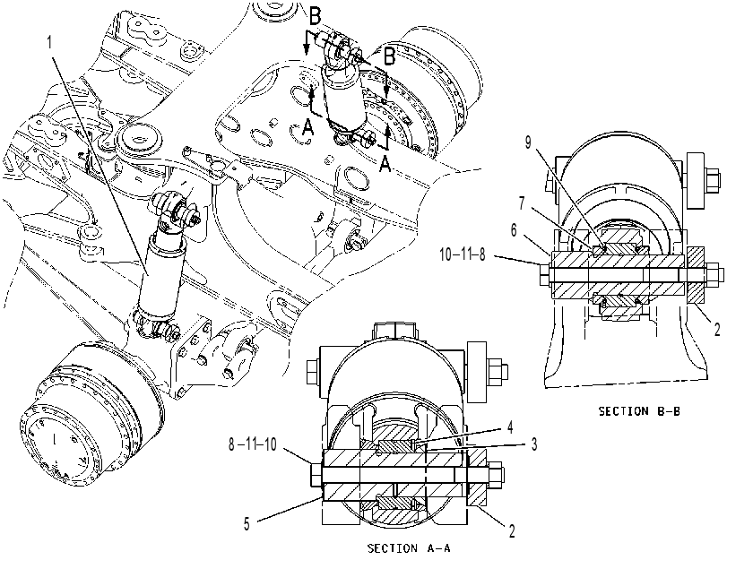 CYLINDER & MTG GP-SUSPENSION 1526931 CAT