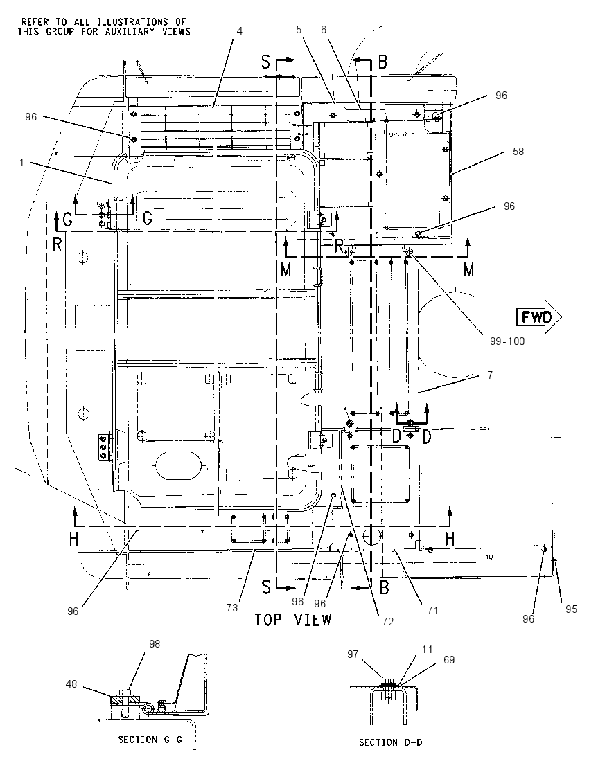 Капот с защитой 1894996 CAT