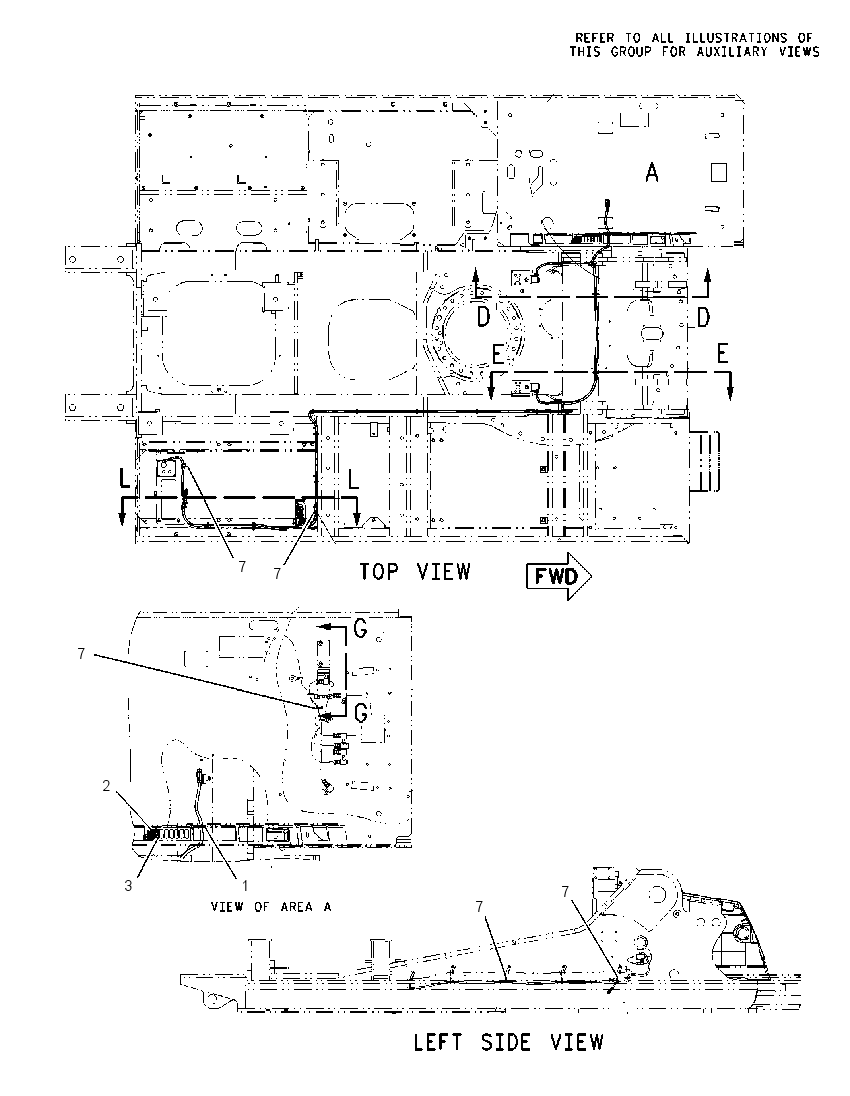 Проводка рабочего органа 1933396 CAT