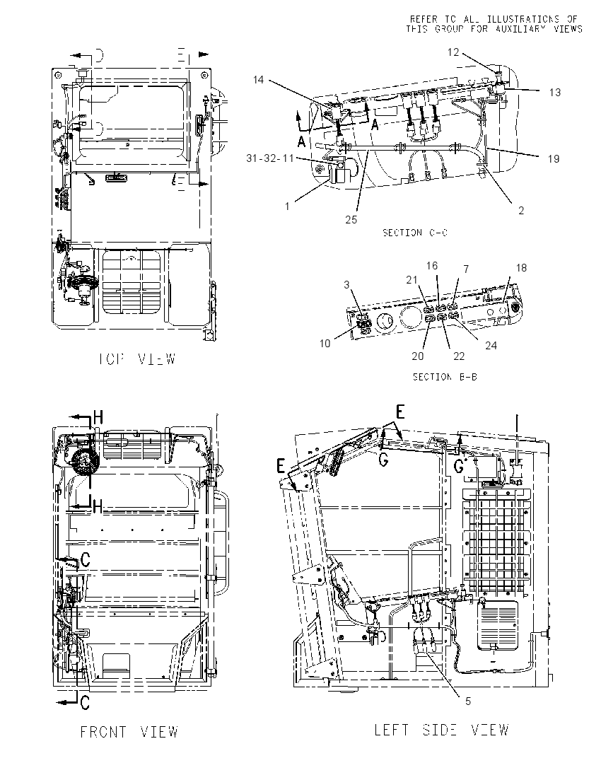 Проводка кабины 1888980 CAT