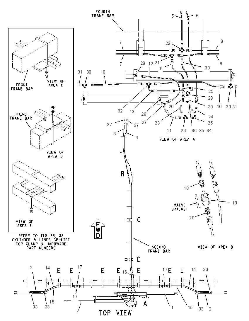 CYLINDER & LINES GP-TRANSPORT 2110364 CAT