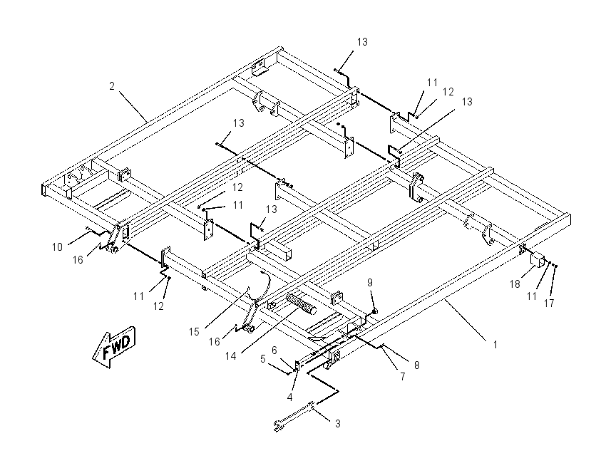 FRAME GP-CENTER 2093703 CAT