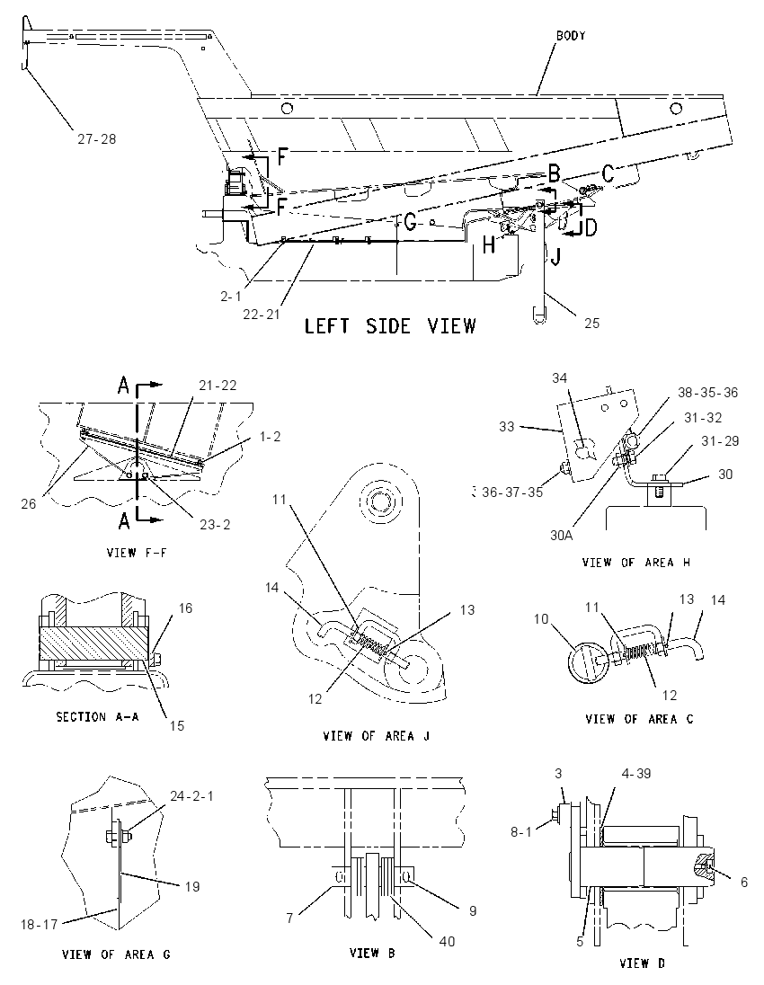 MOUNTING GP-TRUCK BODY 1364626 CAT