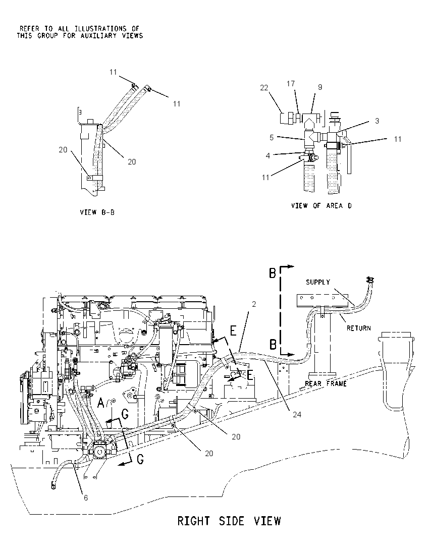 LINES GP-FUEL HEATER 1396116 CAT