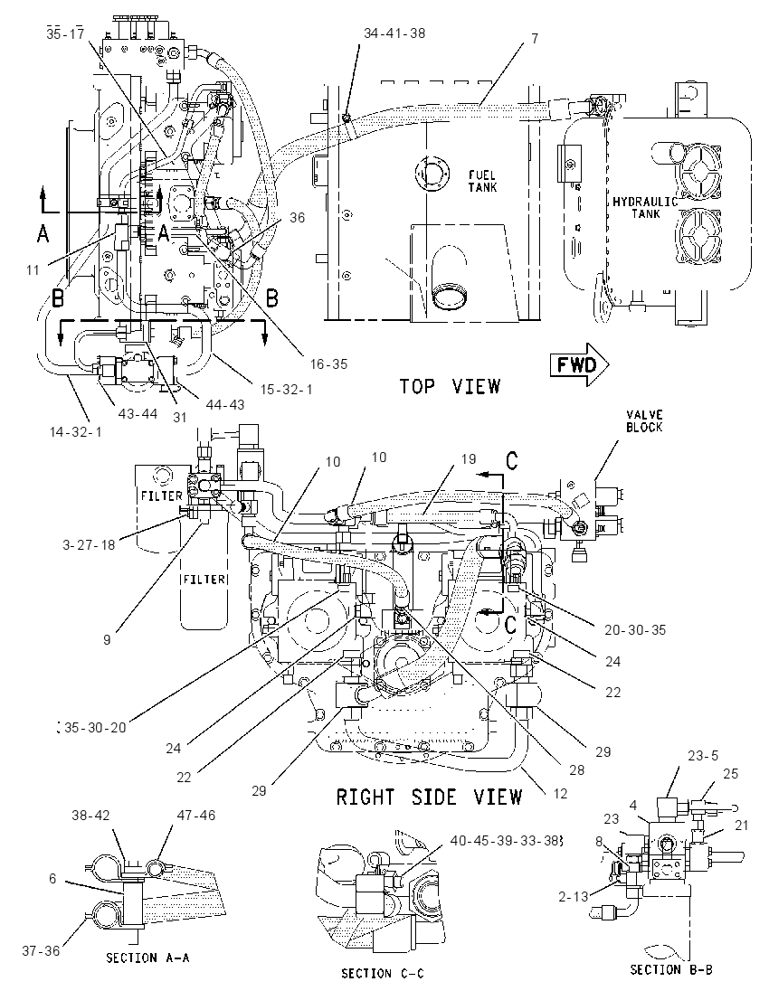 LINES GP-CHARGE PRESSURE 1617992 CAT