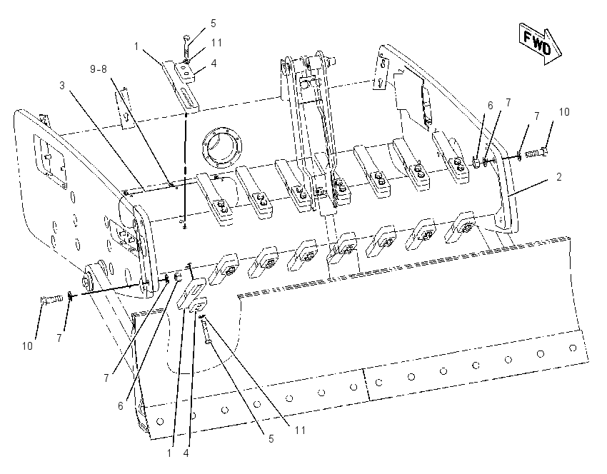 BUMPER GP 1915256 CAT