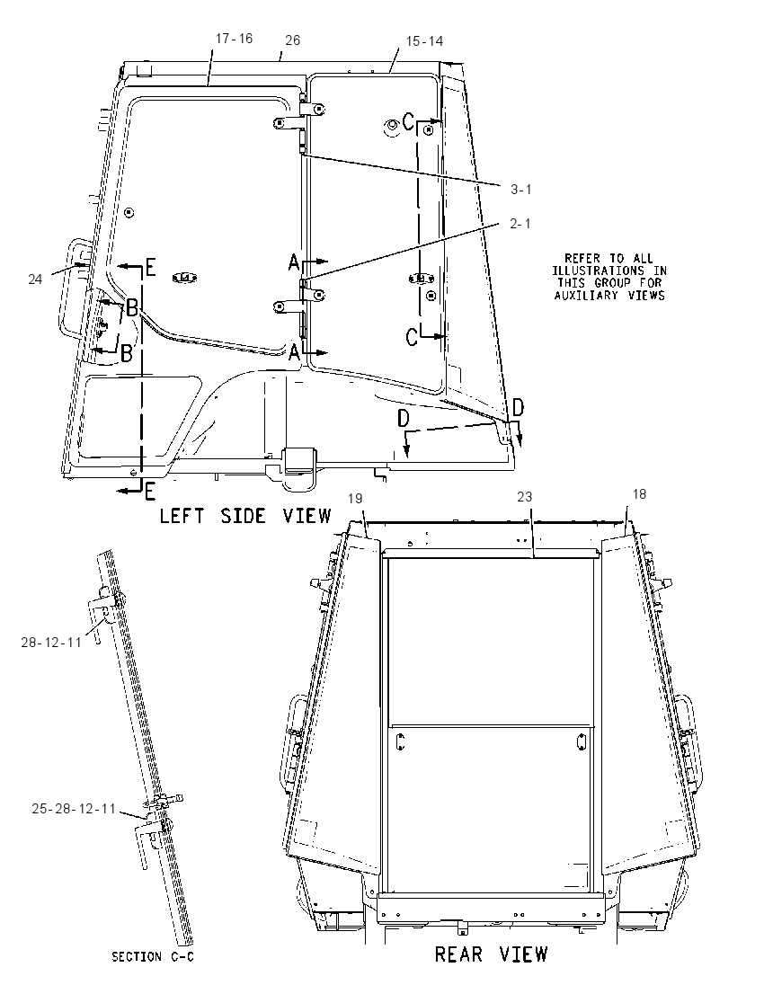 Кабина закрытая с ROPS 2069460 CAT