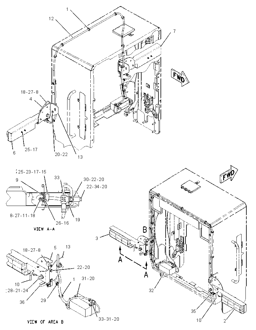 WIRING GP-REAR LIGHTING 1938253 CAT