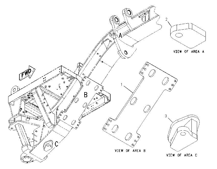 MOUNTING GP-SNOW WING 1801679 CAT