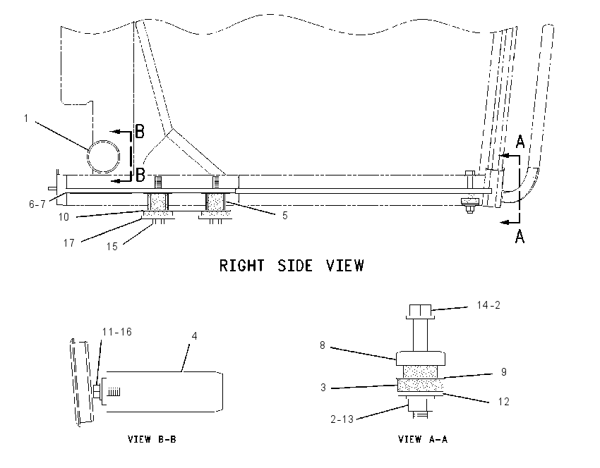 Крепление ROPS 1918692 CAT