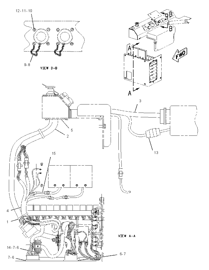 Проводка консоли 1245848 CAT