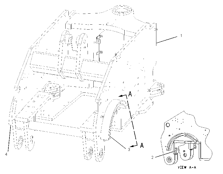FRAME AS-FRONT 1670085 CAT