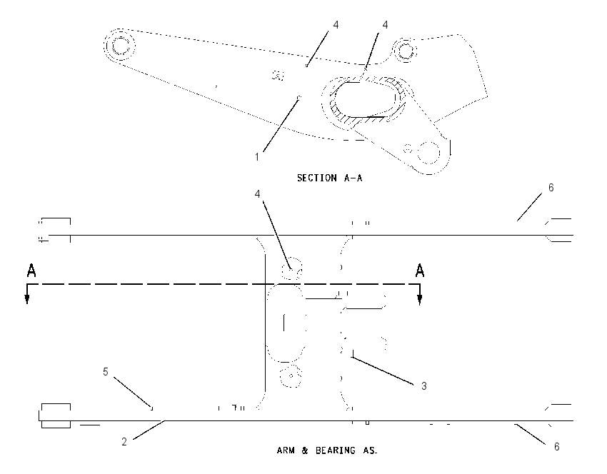 ARM & BEARING AS 0700443 CAT