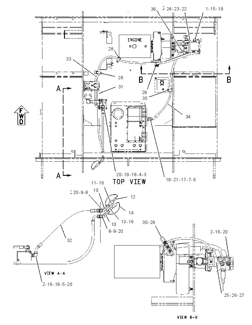 LINES GP-SCREED DRIVE 1152286 CAT