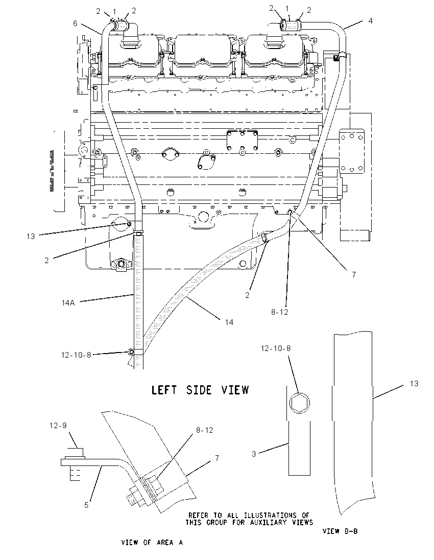 Система отвода газов 1941604 CAT