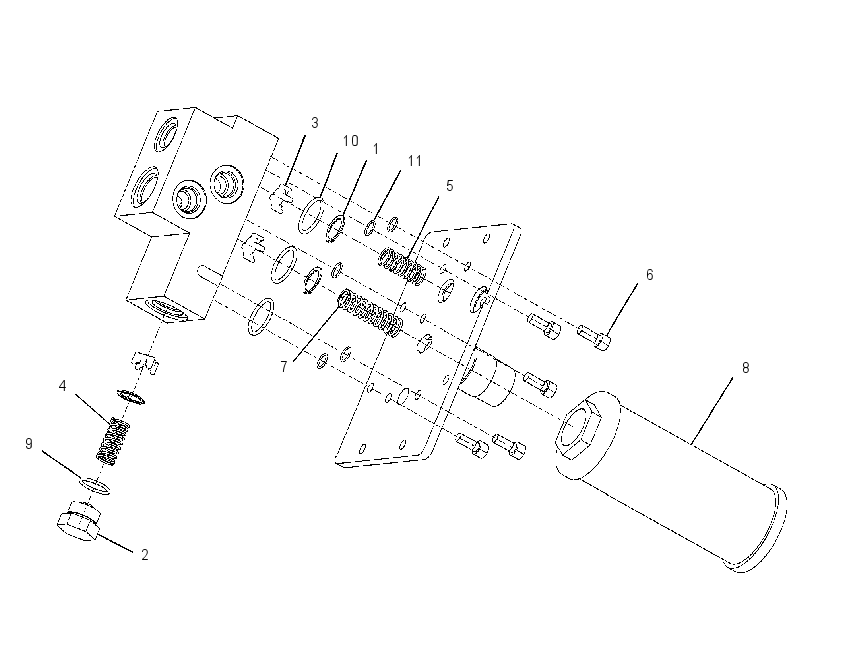 Гидроблок 2042585 CAT