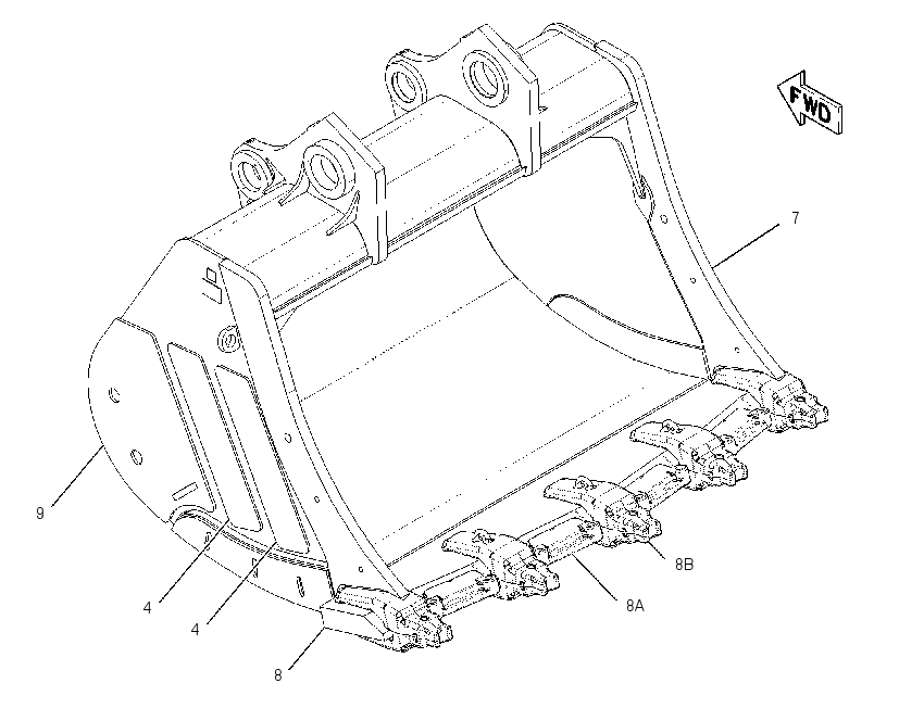 BUCKET AS-MASS EXCAVATOR 1881180 CAT