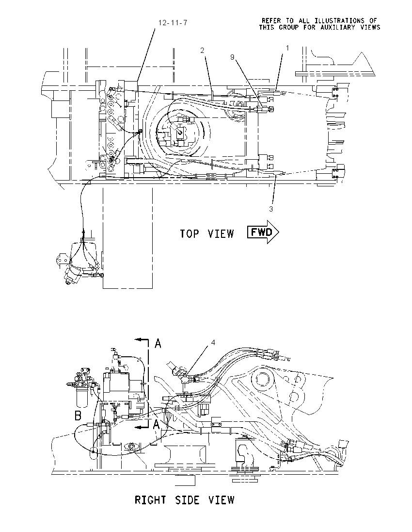 Трубопроводы управляющие 1991655 CAT
