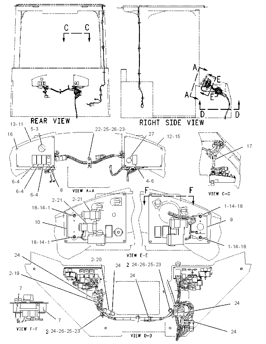Проводка площадки 1716176 CAT