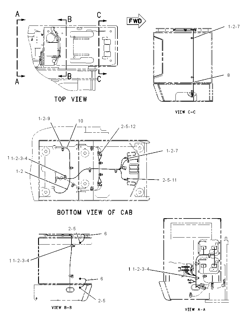 WIRING GP-CAB RISER 1831045 CAT