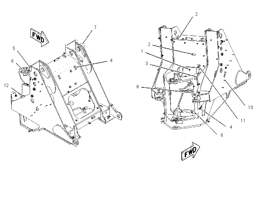 FRAME AS-LOADER 1343990 CAT