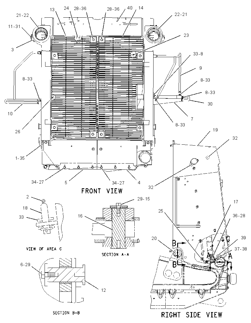 Защита радиатора 1571988 CAT