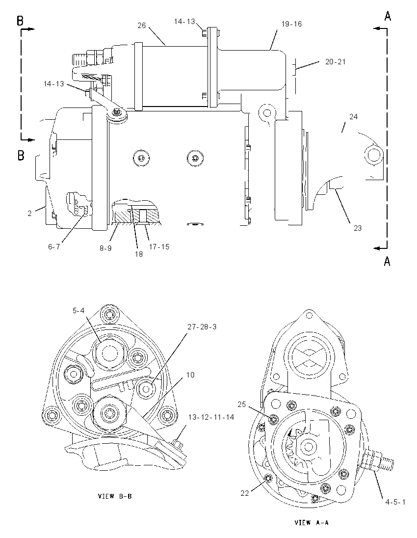 Стартер электрический 7X5987 CAT