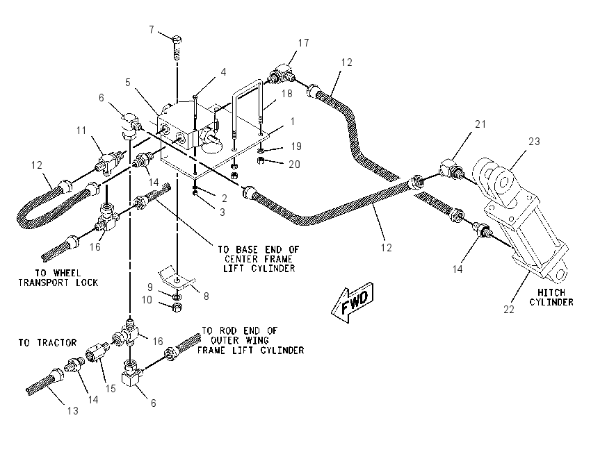 CYLINDER & LINES GP-HITCH 2100873 CAT