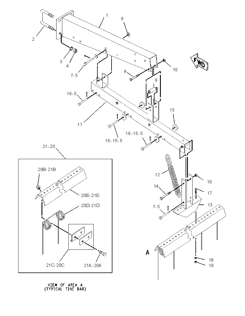 HARROW GP-TINE 2115335 CAT