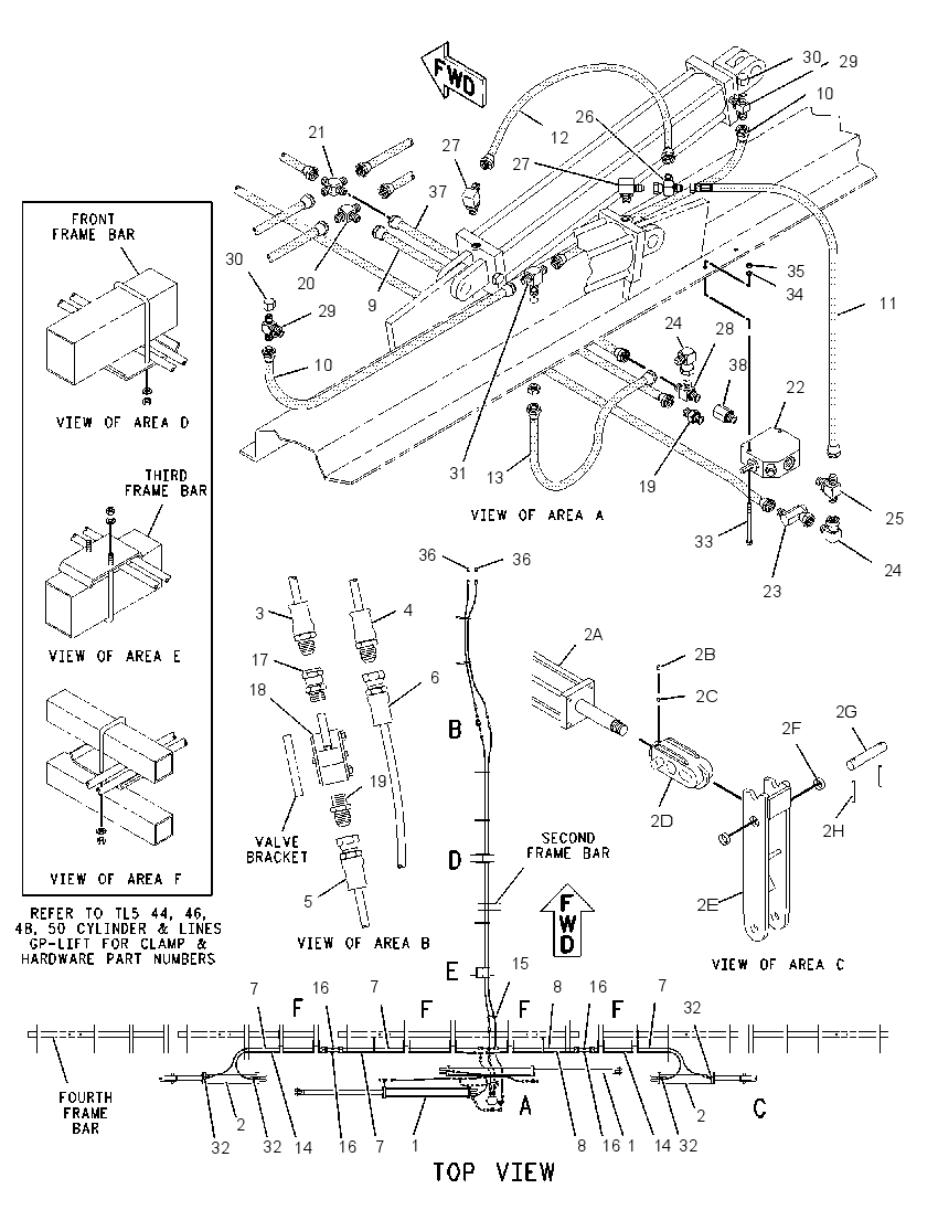 CYLINDER & LINES GP-TRANSPORT 2114408 CAT