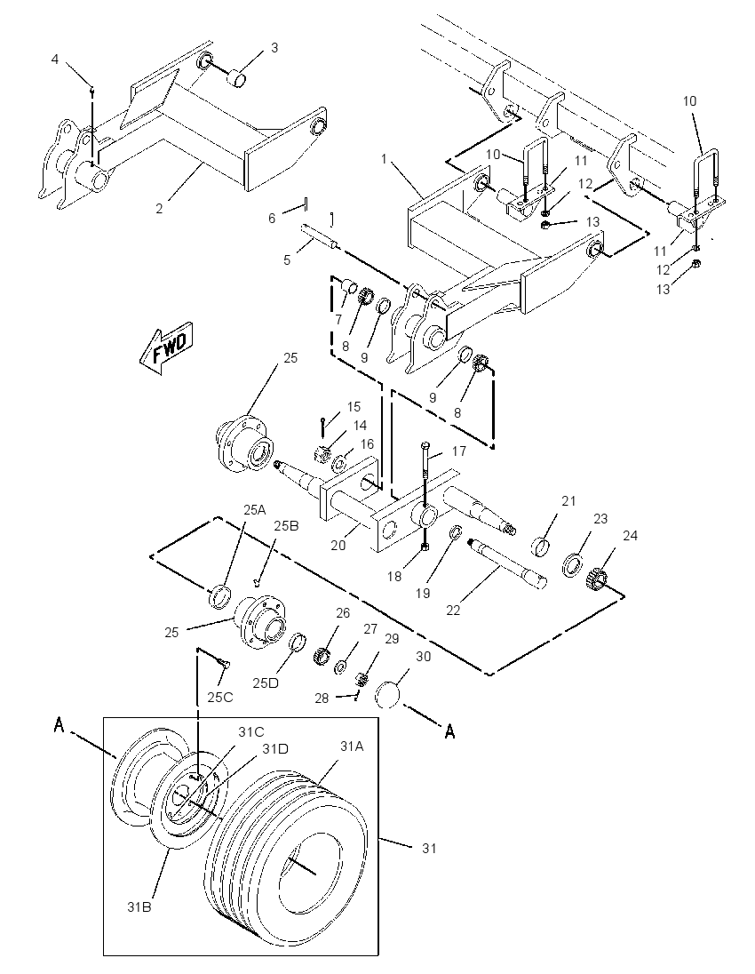 WHEEL & ROCKER GP-IMPLEMENT 2095065 CAT
