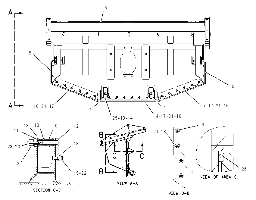 BLADE GP-EJECTOR 1847160 CAT