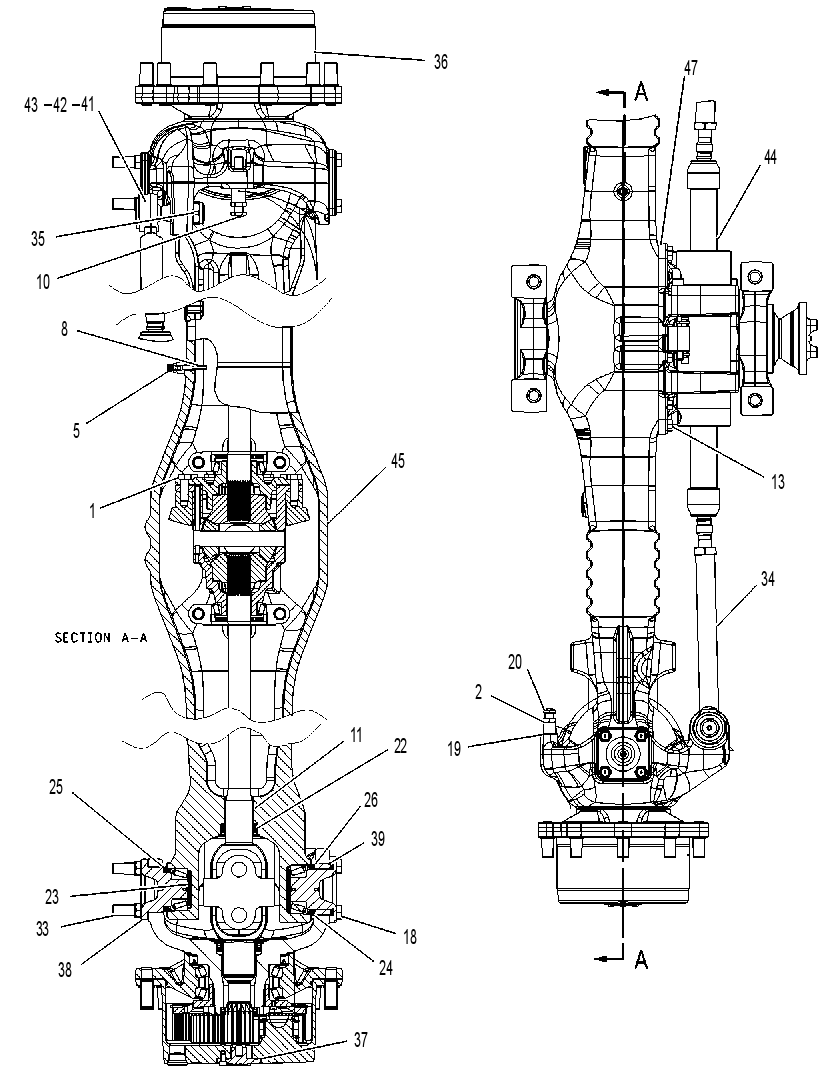 AXLE GP-DRIVE & STEERING 2002424 CAT