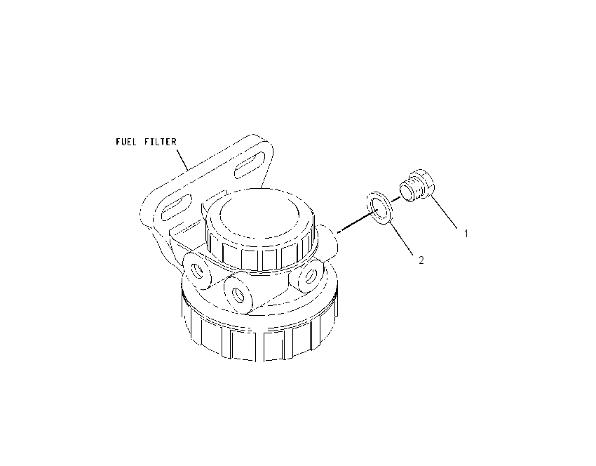 PLUG GP-FUEL FILTER BASE 2146379 CAT