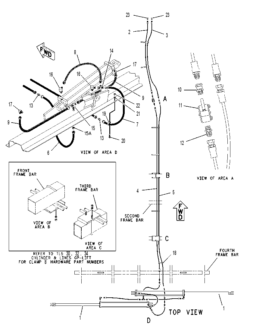 CYLINDER & LINES GP-TRANSPORT 2110363 CAT