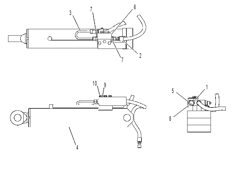 CYLINDER & VALVE GP-STABILIZER 2077843 CAT