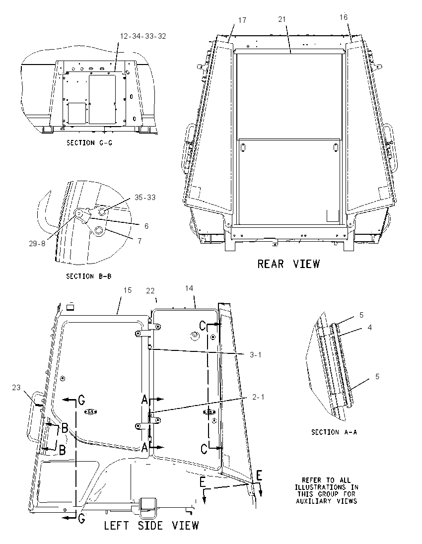 Кабина закрытая с ROPS 2069450 CAT