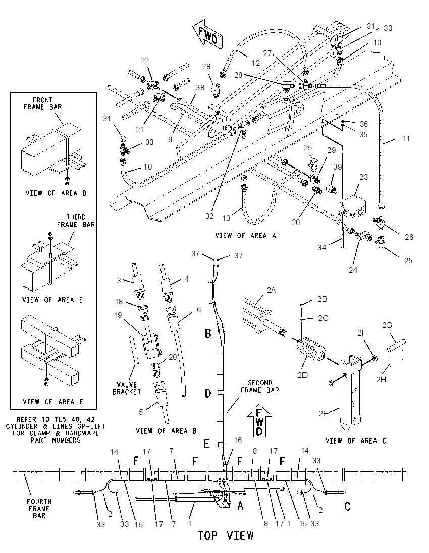 CYLINDER & LINES GP-TRANSPORT 2110365 CAT