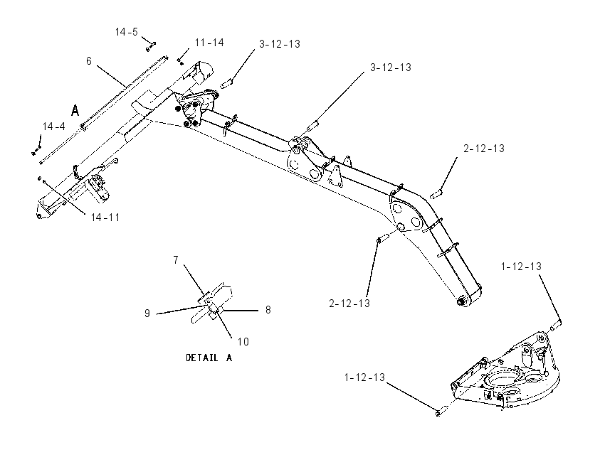 CYLINDER & MTG GP-EXTEND STICK 1602706 CAT